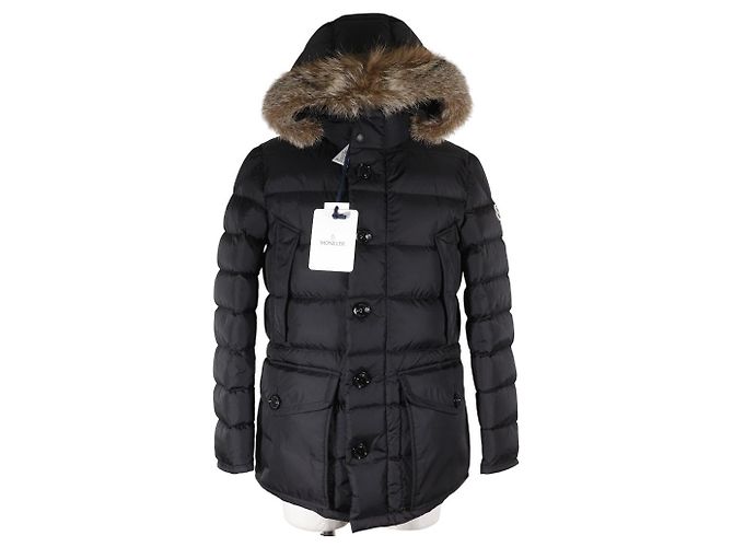 Moncler CLUNY GIUBBOTTO Nylon Down Jacket Black