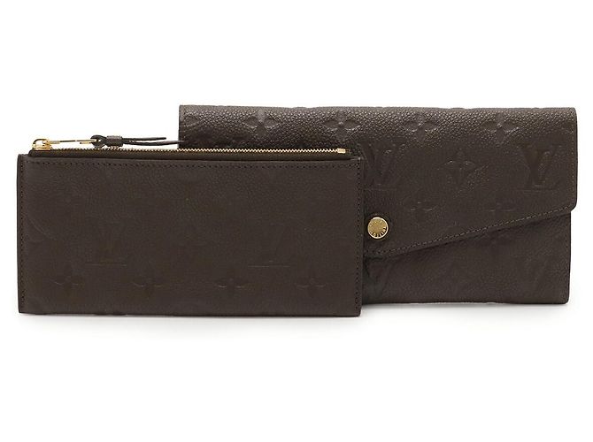 Cartera larga Louis Vuitton Monogram Empreinte Castaño