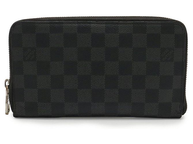 Louis Vuitton Zippy Organizer Damier Graphite Long Wallet Black Grey