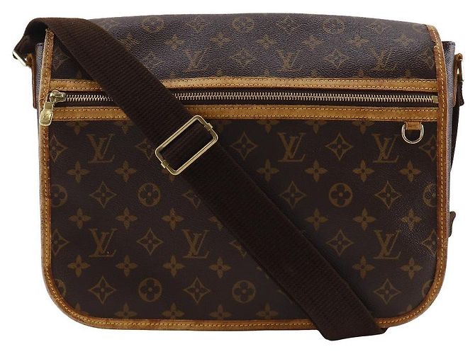 Louis Vuitton Messenger GM Bosphore Monogram Shoulder Bag Marrom Bronze