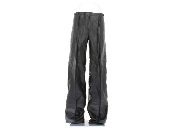 Rat & Boa Pantaloni in pelle nera Nero