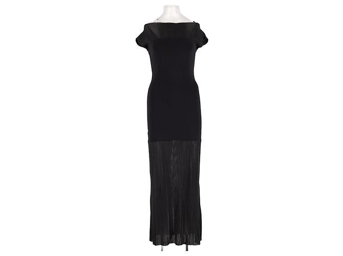 Vestido largo negro Dagmar de viscosa