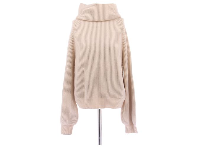 Céline Rollkragenpullover aus Kaschmir Beige