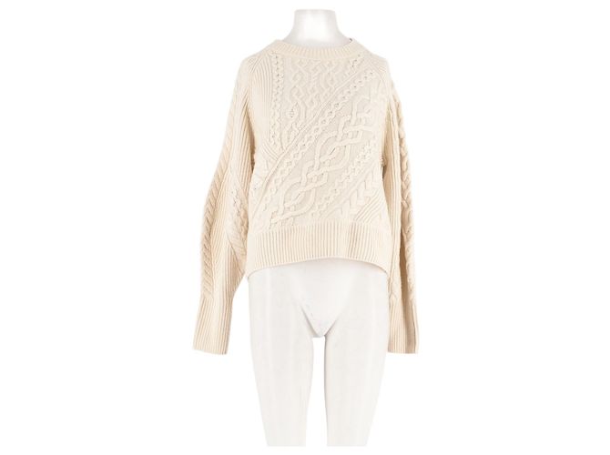 Pull en cachemire beige Eric Bompard