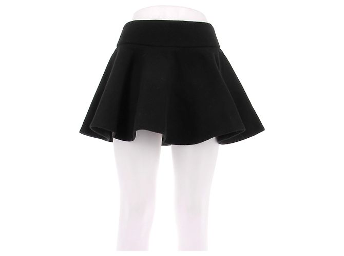 Autre Marque Minifalda negra de lana WARDROBE NYC Negro