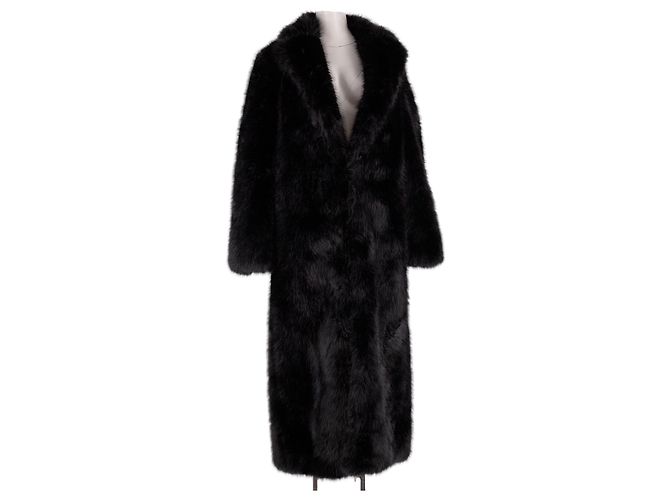 Autre Marque SAULEE Langer schwarzer Mantel