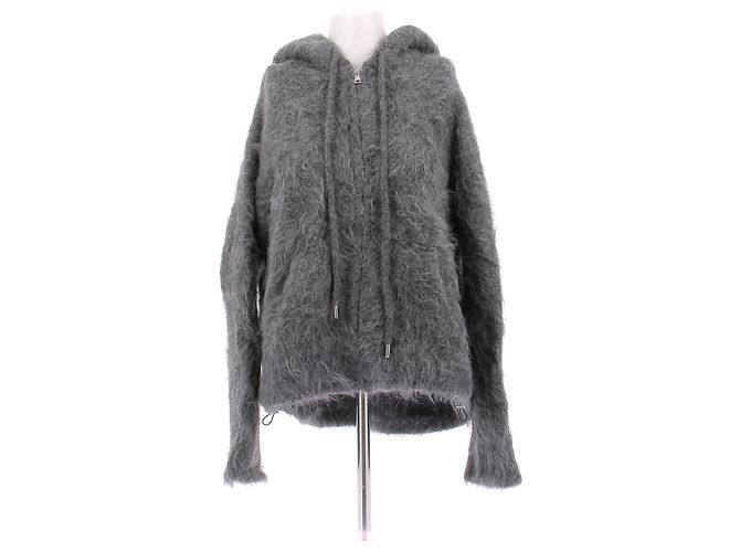 de Grisogono Grauer Kapuzenpullover aus Wolle