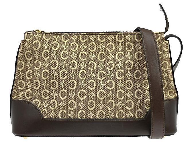 Edge Céline Celine Macadam Canvas Medium Marron