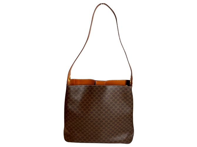 Céline Borsa a tracolla Celine in PVC marrone