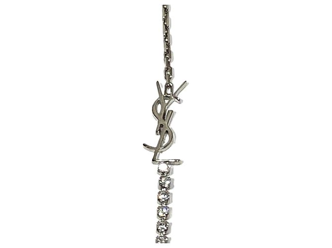 Bracciale con ciondolo Saint Laurent Cassandra Argento