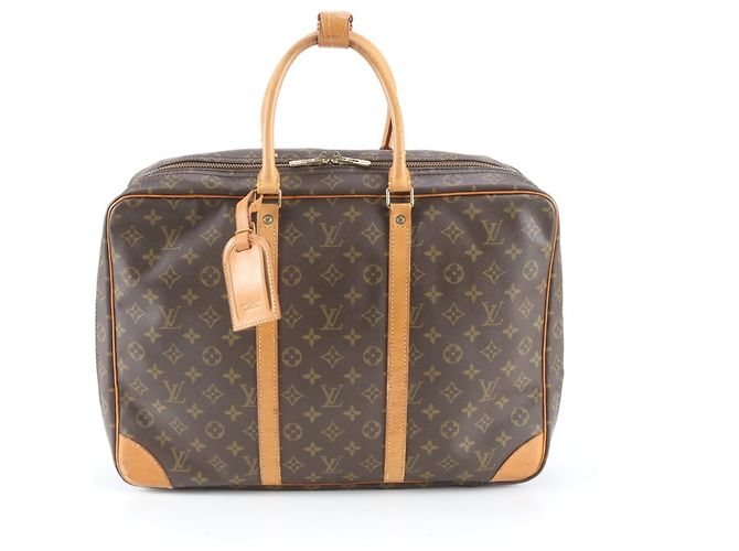 Sac Boston Louis Vuitton Monogram Sirius 45 en cuir Marron