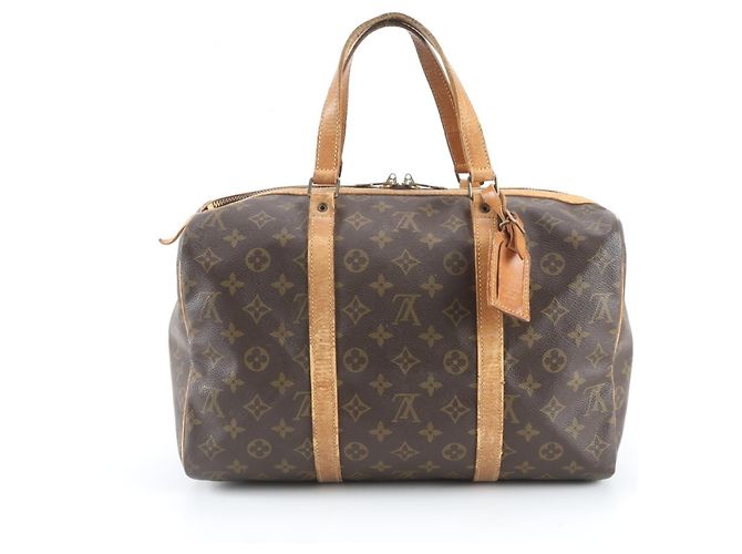 Louis Vuitton Monogram Sac Souple 35 Boston Bag Marron