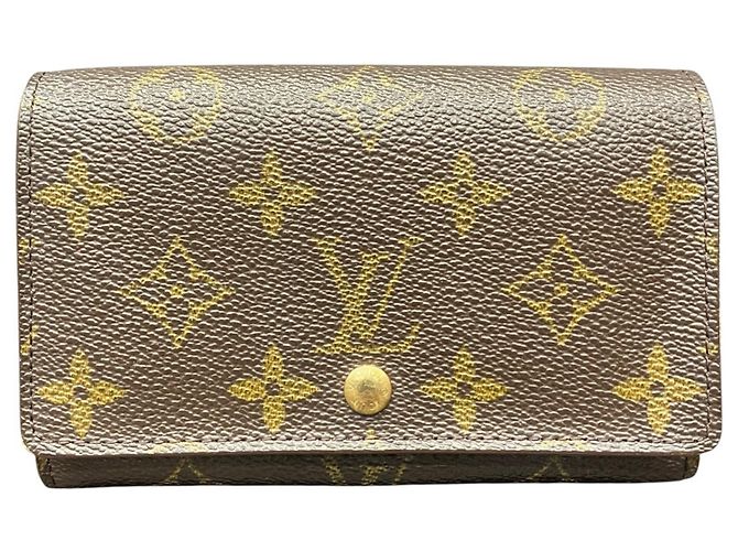 Cartera Bi-Fold Louis Vuitton Monogram Castaño Monograma