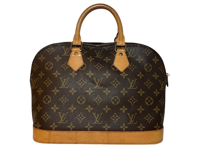 Louis Vuitton Alma Handtasche Braun Monogramm