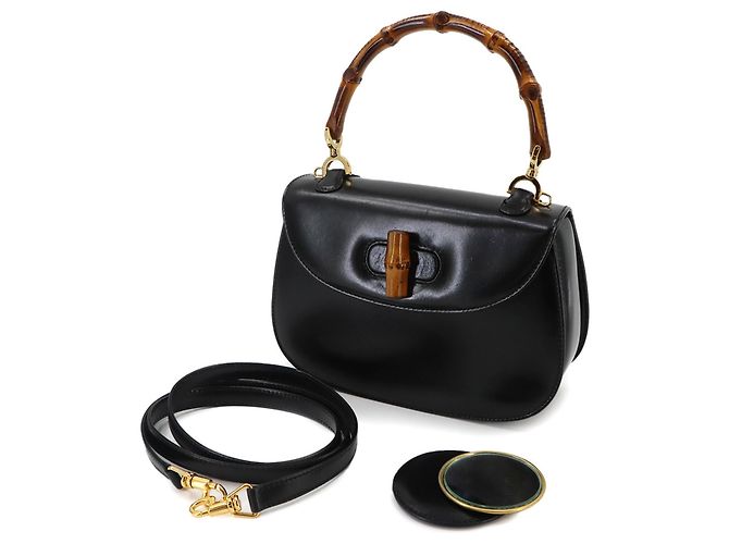 Gucci Bamboo Mini 2-way Handbag Black