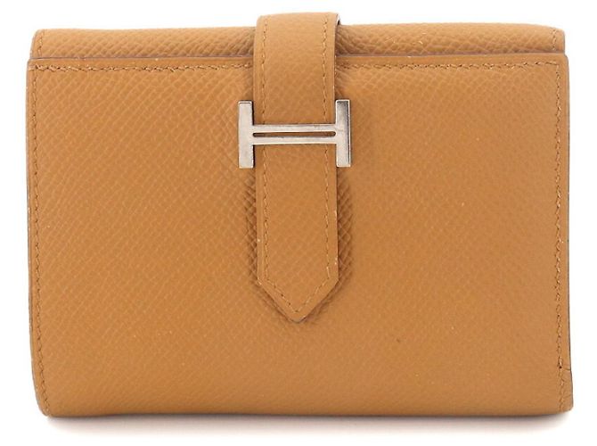 Hermès Hermes Bearn Combination Verso Tri-fold Wallet Brown