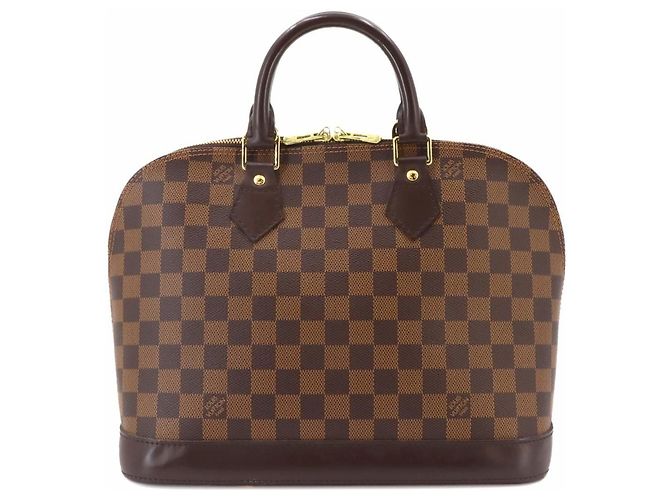 Bolsa Louis Vuitton Alma PM Damier Marrom Damier ebene