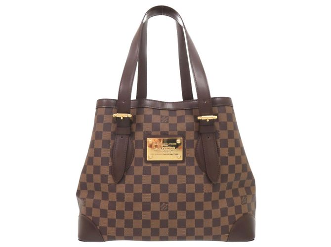 Borsa Tote Louis Vuitton Hampstead MM Damier Marrone Damier ebene