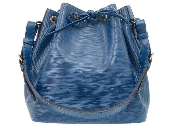 Noe Borsa a tracolla Louis Vuitton Petit Noé Epi Blu
