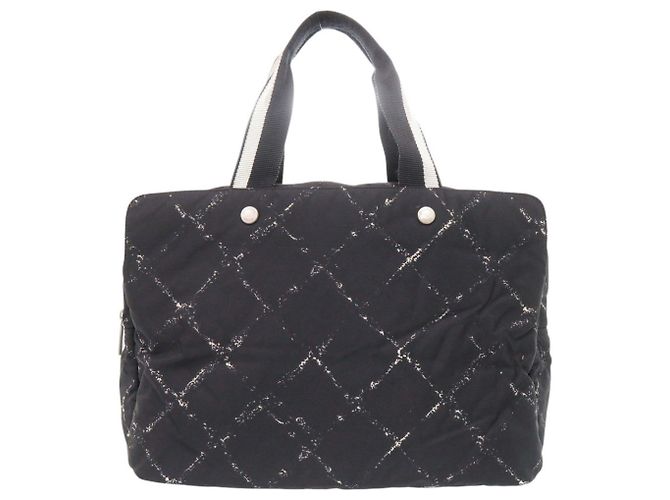 Borsa Boston Chanel Travel Line Nera Nero