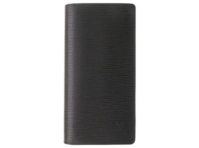Brazza Louis Vuitton Long Wallet in Noir Black