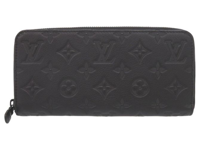 Louis Vuitton Monogram Shadow Zippy Wallet Black