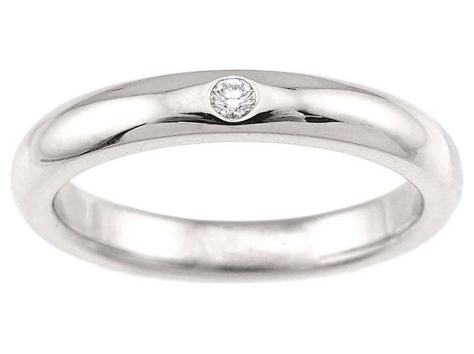 Tiffany & Co. Platin-Stacking-Ring mit Diamant