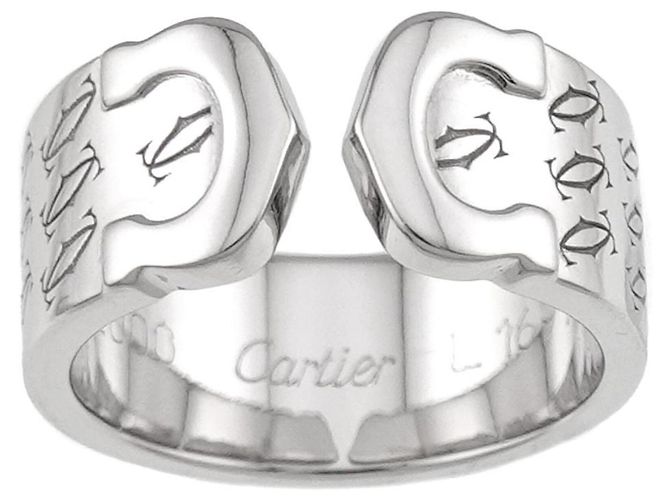Bague Cartier C2 en or blanc 18K