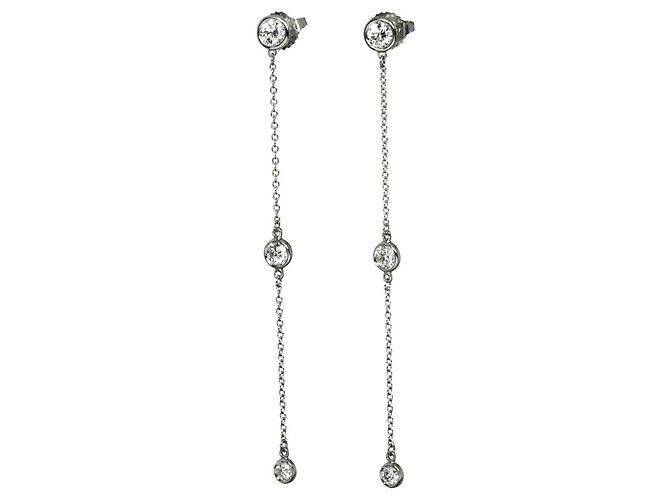 Orecchini Tiffany & Co. By the Yard Drop in diamanti e platino
