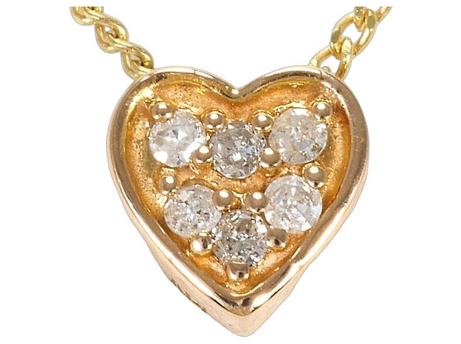 Autre Marque Collier en or 14K avec diamant Doré