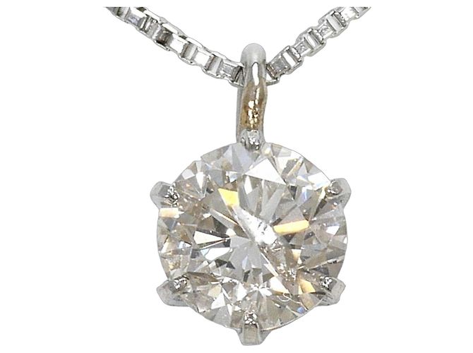 Autre Marque Platin-Halskette PT850 mit Diamant