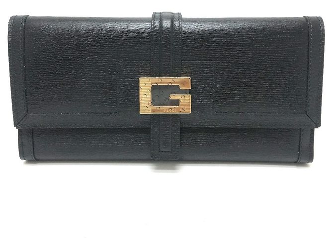 Gucci G Logo Bi-Fold Long Wallet Black