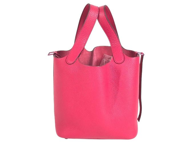 Hermès Bolsa Hermes Picotin Lock PM 18 Rosa