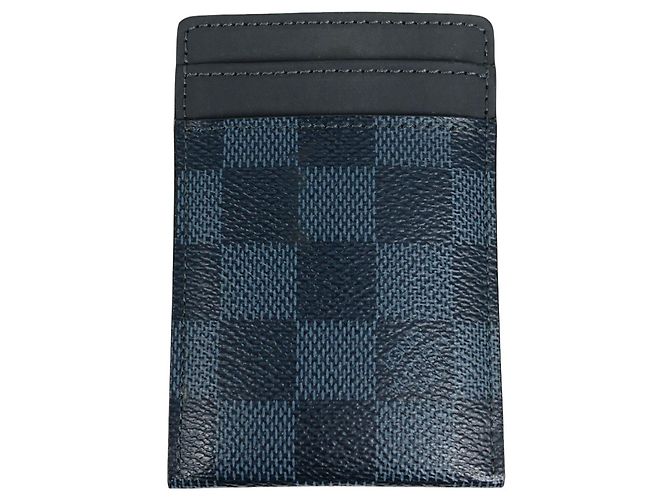 Louis Vuitton Damier Cobalt Card Case Blu navy