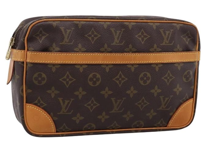 LOUIS VUITTON Monogram Compiegne 28 Clutch Bag M51845 LV Auth 198963 Monogramm