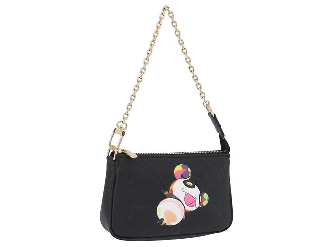 LOUIS VUITTON Empreinte Panda Mini Pochette Accessoires M13824 LV Auth 170873SM Negro Monograma