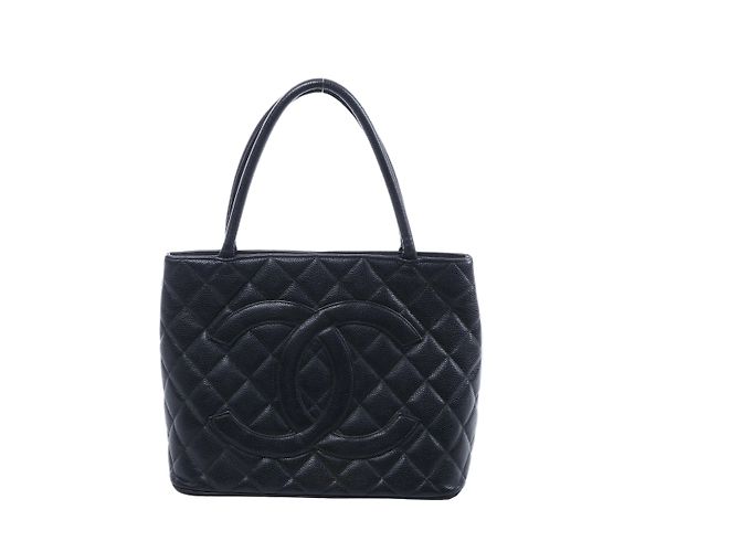 Borsa a tracolla Chanel Re-Release in pelle caviar nera 6665730 Nero