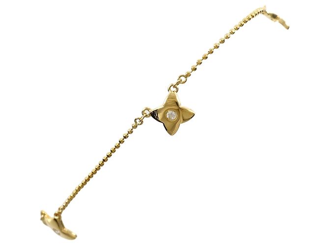 Autre Marque Bracciale con charm in oro giallo 18K con diamante D'oro