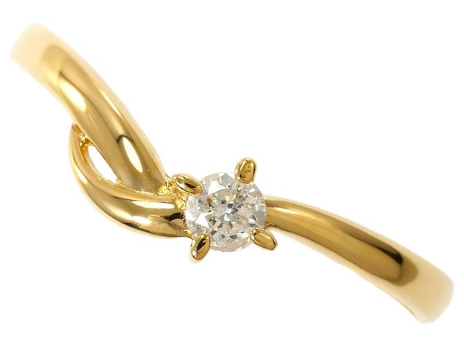 Autre Marque Ring aus 18K Gelbgold mit Diamant Golden