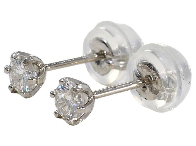 Autre Marque Gebrauchte PT900 Platin-Stecker mit Diamant