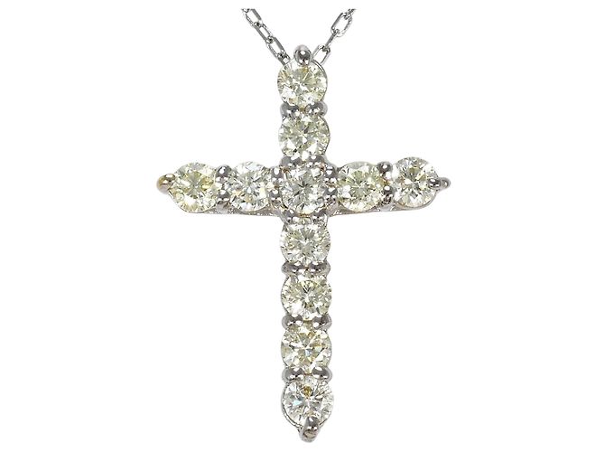 Autre Marque Collana in oro bianco 18K e diamanti D'oro