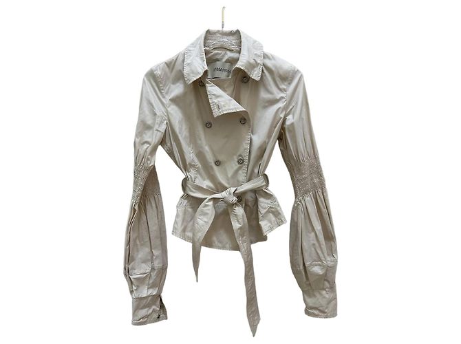 Ermanno Scervino Chic Ivory taillierte Jacke Sz.44 It gebraucht
