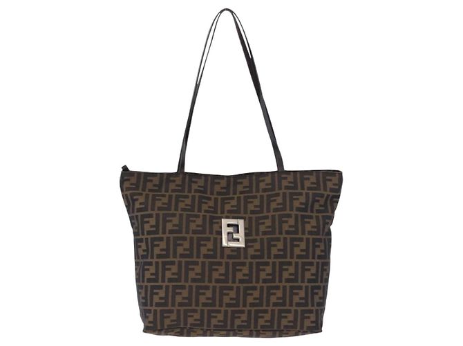 Fendi Zucca Canvas N/a Marron