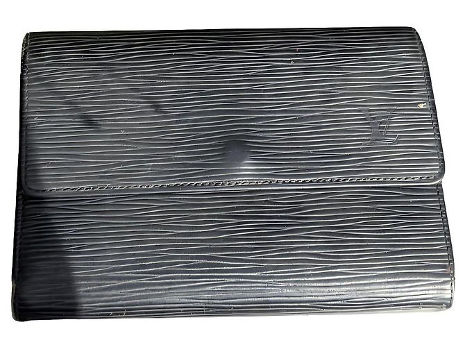 Louis Vuitton Epi Leather Long Wallet Black