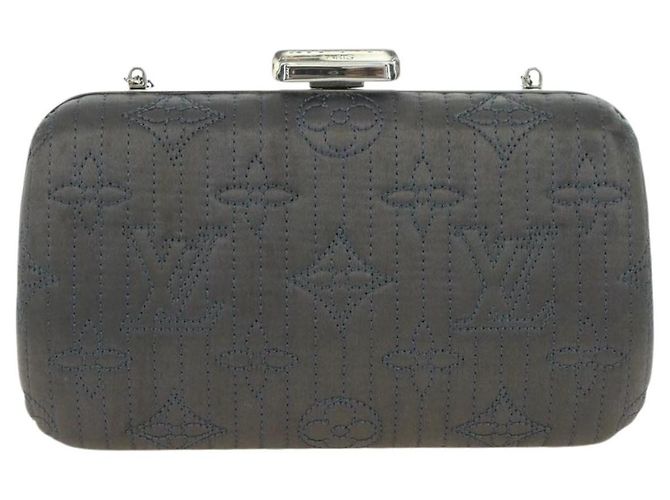Louis Vuitton Motard Minaudiere Monogram Satin Marrone