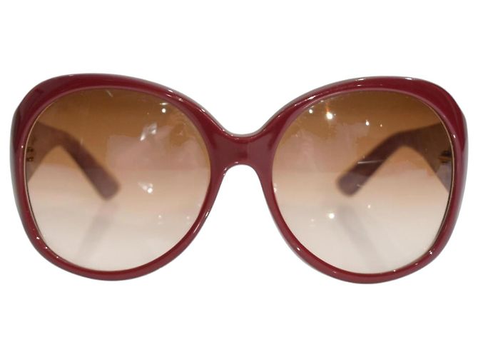 Gucci GG 2952/S Occhiali da sole rotondi oversized - Rosso Borgogna Bordò