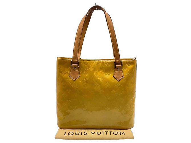 Louis Vuitton Houston Bolso de Charol Amarillo