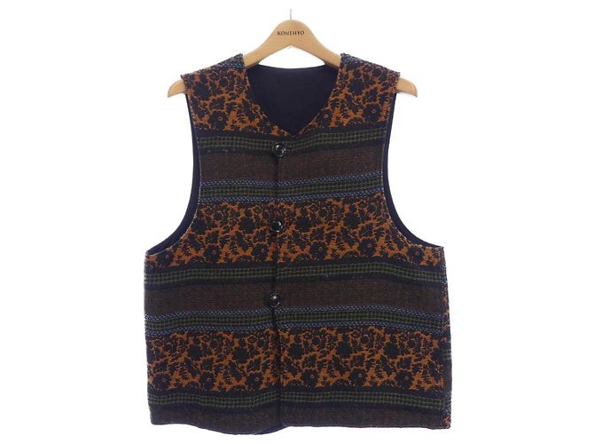 Autre Marque Engineered Garments Wendeweste Braun Schwarz Orange