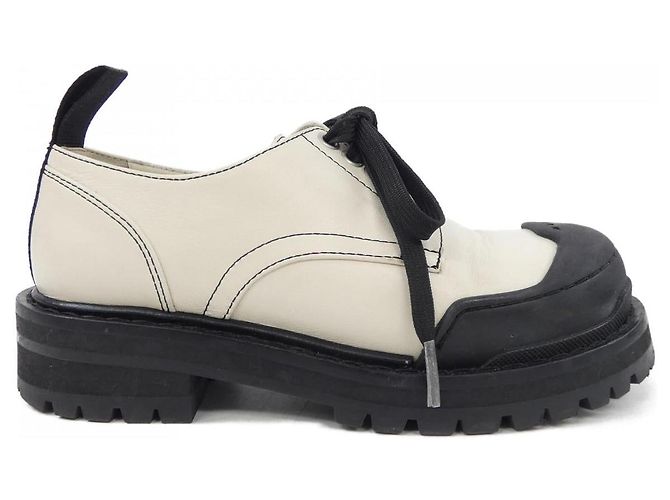 Chaussures Marni DADA DERBY Noir Blanc