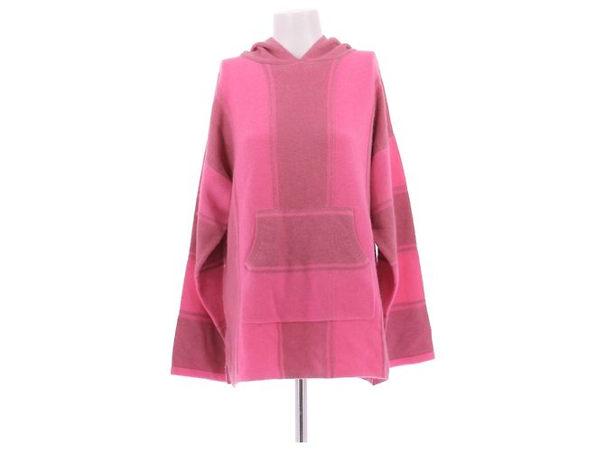 Autre Marque KUJTEN Mehrfarbiger Kaschmirpullover in Rosa Pink